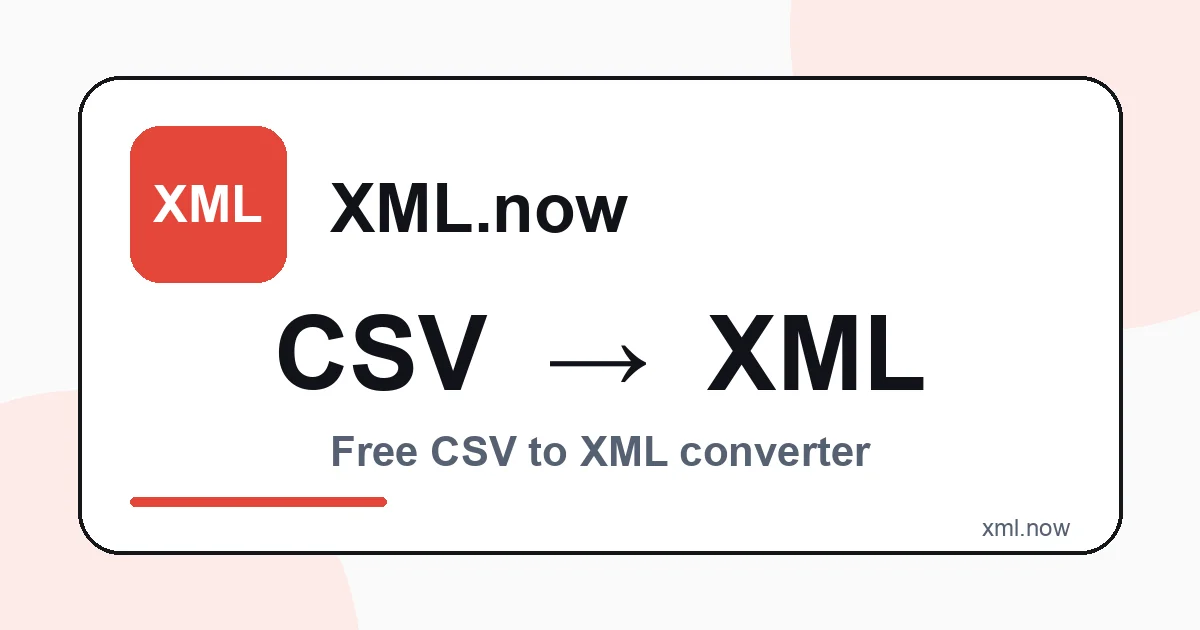 Convert CSV to XML Online Free