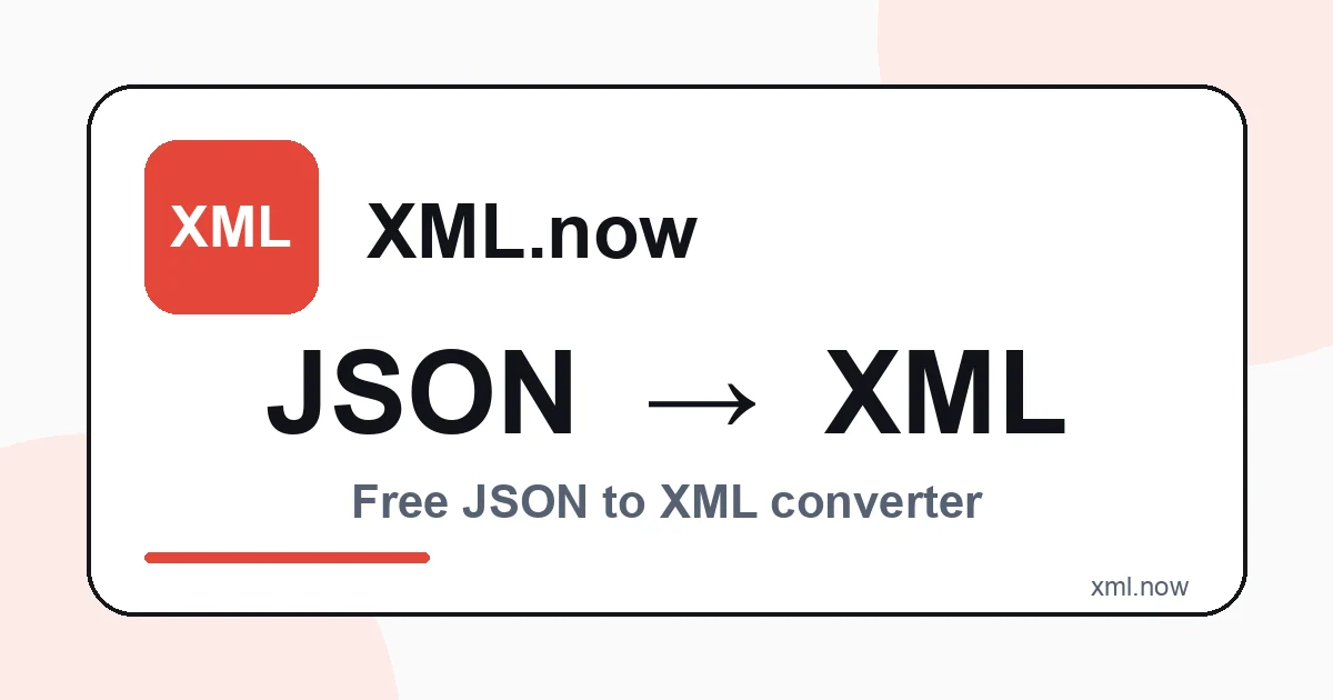 Convert JSON to XML Online Free