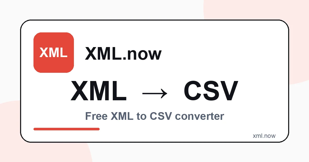 Convierta XML a CSV en línea gratis